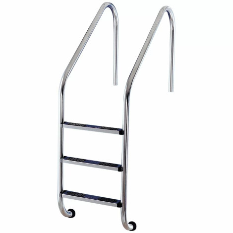 Лестница для бассейна Flexinox Overflow (3 ступени), для широкого борта, AISI-304 фото