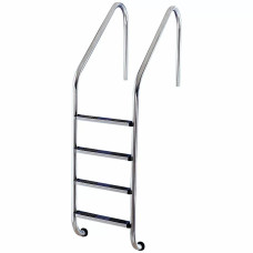 Лестница для бассейна Flexinox Overflow (4 ступени), для широкого борта, AISI-304 фото