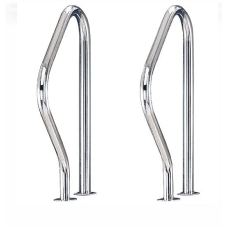 Поручень для бассейна Flexinox из двух частей, длина 440 мм, AISI-316L (2 шт.) фото