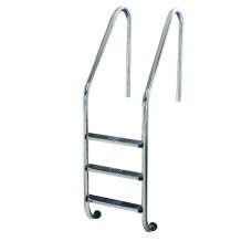 Лестница для бассейна Flexinox Standard Electropolished (3 ступени), для широкого борта, AISI-316L фото