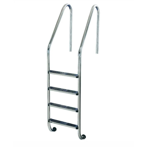 Лестница для бассейна Flexinox Standard Electropolished (4 ступени), для широкого борта, AISI-316L фото