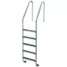 Лестница для бассейна Hayward Standard (5 ступеней), для широкого борта, AISI-304 фото