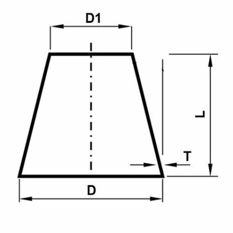 Перехід нержавіючий концентричний AISI 304 42,4/33,7x2  фото №2