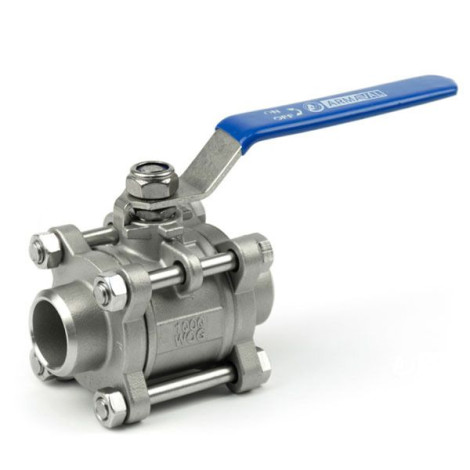 Кран кульовий нержавіючий приварний Armaval DN 100 фото