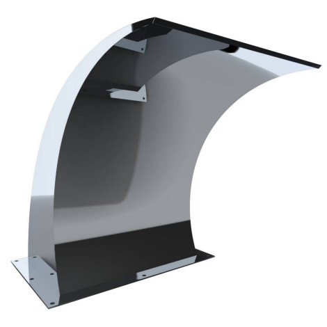 Водоспад Aquaviva Хвиля, AISI 316 (600х500 мм)  фото №2