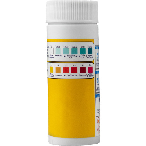 Тест-смужки для басейну AquaDoctor Cl/pH, 50 шт.  фото №2