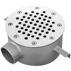 Злив донний Aquaviva AISI 304 (D300) круглий, під бетон/лайнер фото