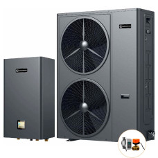 Інверторний тепловий насос для дому Aquaviva Plus 18T (17.78 кВт), циркуляційний насос + триходовий клапан фото