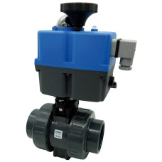 Кран кульовий з електроприводом Effast d20 мм PTFE/FPM BDREBK1YA020V фото