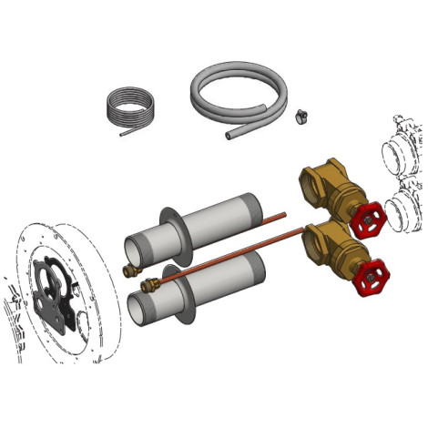 Комплект обв'язки протитечії Pahlen Jet Swim Motion, під бетон фото