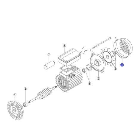 Кришка вентилятора насоса Kripsol MEC90 RBM1040.42R  фото №2