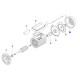 Кожух (кришка) вентилятора насоса OK/CK/EP/KNG (МЕС-71) 7502.A/RBM1040.22R/RMOT0004.02R (140 мм)  фото №2