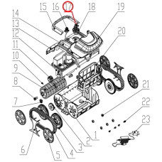 Комплект кнопок до пилососа Wybotics WY200, (Button kit №17/WY200) фото