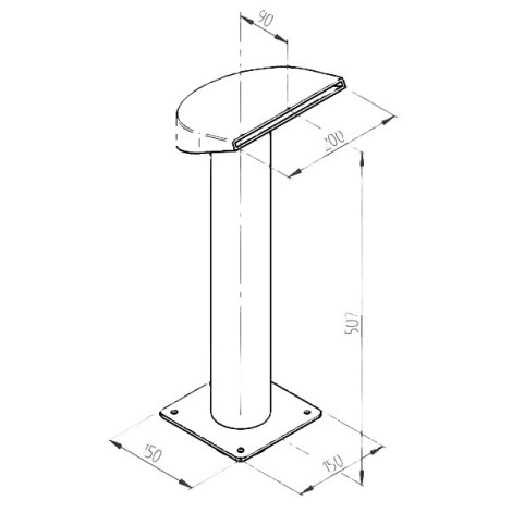 Водоспад FitStar Juist Mini (507x200 мм) з насосом 0.5 кВт, для морської води  фото №2