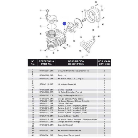 Гумове кільце дифузора OK/CK RBH0012.01R/RPUM0011.01R  фото №2