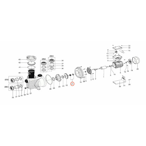 Комплект ущільнювачів насоса QP Starpump Pro (204745) фото