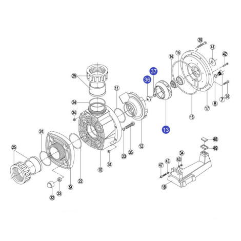 Крильчатка насоса КА/KAP450 - RKA 136.A/RBH0007.15R  фото №2