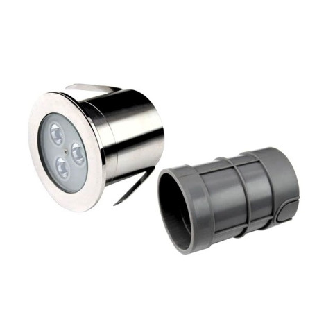 Прожектор світлодіодний Aquaviva HJ-RC-SS75, 3LED 6 Вт RGB, із закладною фото