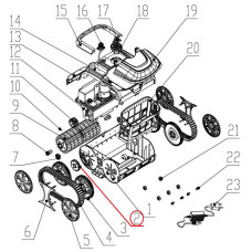 Шестерня колеса до пилососа Wybotics WY200 (No 2 S.WY3312Pro.001) фото