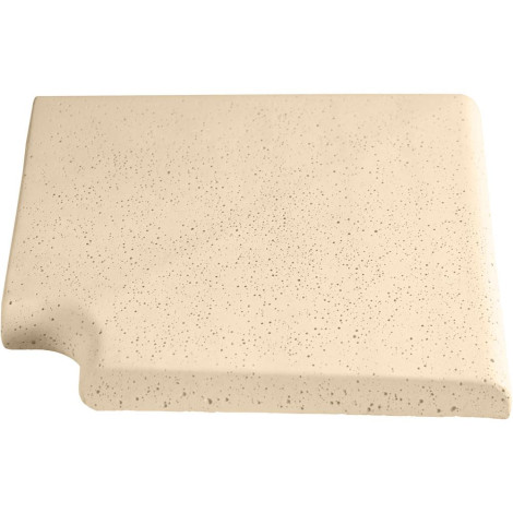 Кутовий копінговий камінь Aquazone Tuff 250x300x50-25 мм, бежевий (пористий) фото
