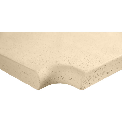 Кутовий копінговий камінь Aquazone Tuff 320x400x50-25 мм, бежевий (пористий)  фото №2