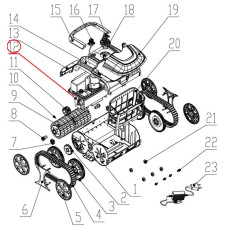 Приводний двигун до пилососа Wybotics WY200 (No 12 B.WYBOT S1.04.001) фото