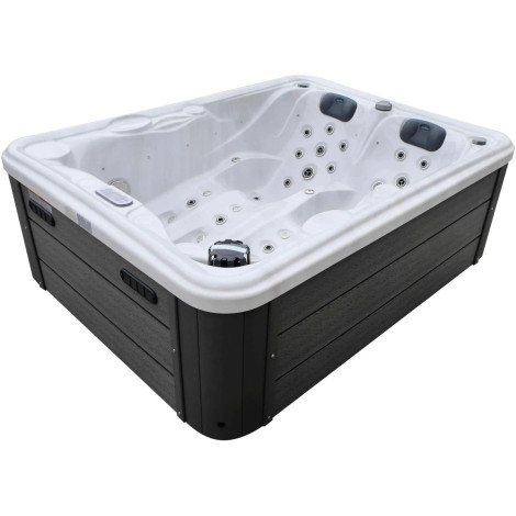 СПА-басейн Aquajoy Bali (210х160х77 см), Сріблясто-білий мармур фото