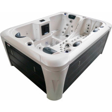 СПА-басейн Aquajoy Miami (230х170х92 см), Сріблясто-білий мармур фото