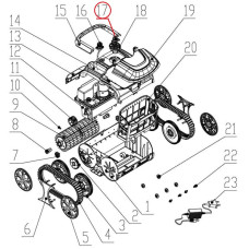 Ковпачок кнопки увімкнення до пилососа Wybotics WY200 (№1 S.WY200 Pro.10.001) фото