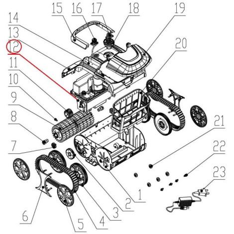 Плата керування до пилососа Wybotics WY200 (D.2.02.038) фото