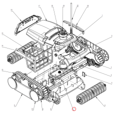 Комплект приводного механізму для робота-пилососа Wybotics WY350 (B.WY360.02.001) фото