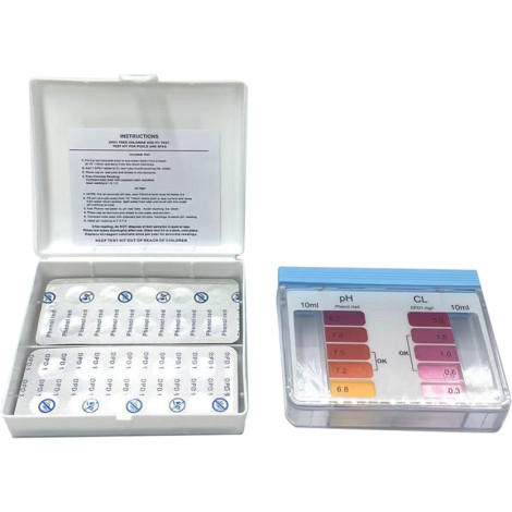 Тестер для басейну AquaDoctor Box таблетковий Cl/pH, 20 тестів фото