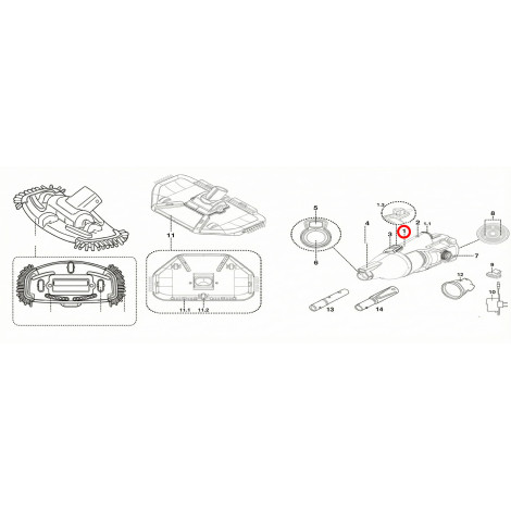 Блок мотора з акумулятором Kokido для пилососа Telsa EV33 EV033CBXNEXXTEL фото