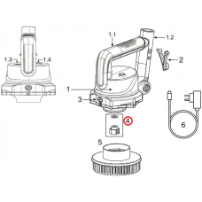 Роз'єм для шайби та щітки Kokido SCRUBBY фото