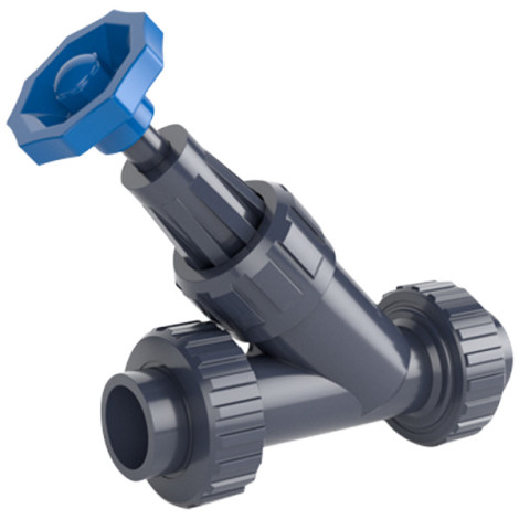 Кутовий вентиль ПВХ Hidroten 1021012, клейове з'єднання d25 фото