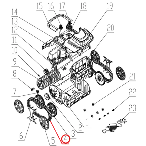 Ремінь до пилососа Wybotics WY200, (Belt №4/WY200) фото