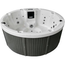 СПА-басейн Aquajoy Lagoon (195х82 см), Сріблясто-білий мармур фото