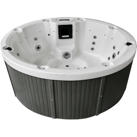 СПА-басейн Aquajoy Lagoon (195х82 см), Сріблясто-білий мармур фото