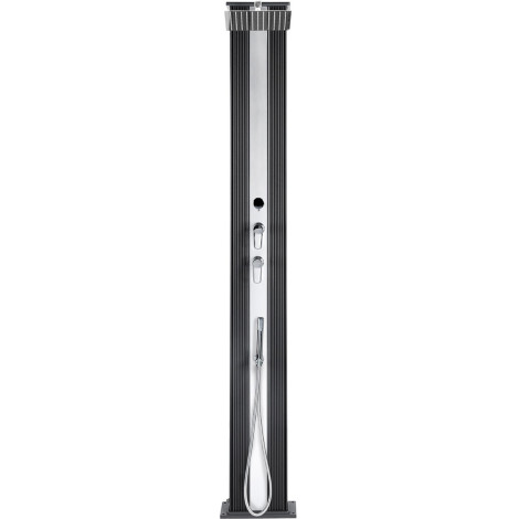 Душ сонячний Aquaviva Hybride Dada Straight алюмінієвий з мийкою для ніг, антрацит DS-D463NX, 40 л, уцінка  фото №2