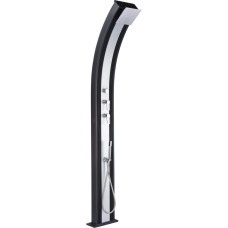 Душ сонячний Aquaviva Hybride Dada Curve алюмінієвий з мийкою для ніг, антрацит DS-D363NX, 40 л фото