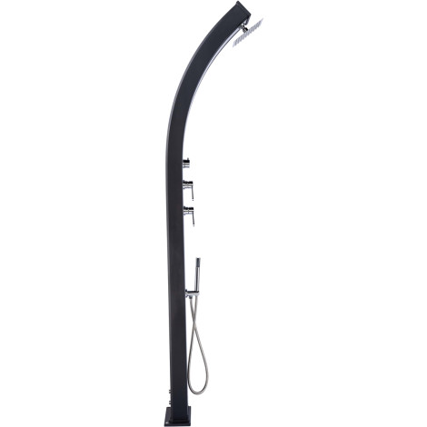 Душ сонячний Aquaviva Hybride Dada Curve алюмінієвий з мийкою для ніг, антрацит DS-D363NX, 40 л  фото №2