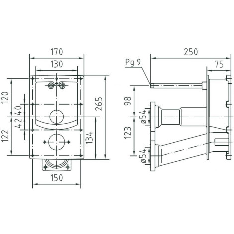 Закладний короб Fitstar 8011051, для протитечії Junior-Compact, для солоної води  фото №2