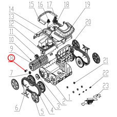 Шестерня роликова до пилососа Wybotics WY200, (roller gear №8/WY200) фото