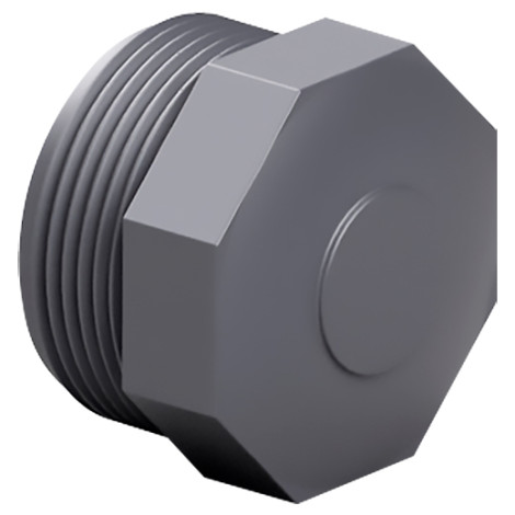 Заглушка ПВХ Effast RERTAE040E з зовнішньою різьбою d1-1/4" фото