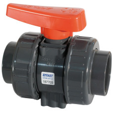 Кран кульовий промисловий ПВХ Effast BDRBK1D0200 серії "BK1" з муфтовим закінченням, d20 мм фото