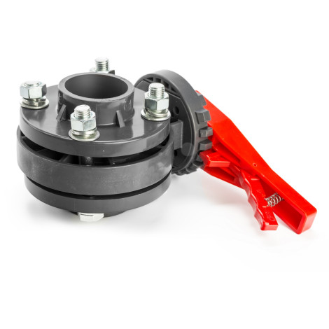 Кран метелик ПВХ Aquaviva, d110 мм  фото №2