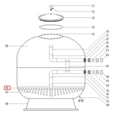 Дюзова коробка фільтра Aquaviva high bed (D\AKH) фото