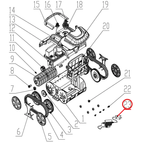 Зарядний пристрій до пилососа Wybotics WY200, (charger №23/WY200) фото