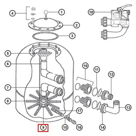 Дюзова коробка Hayward NCX12024  фото №2