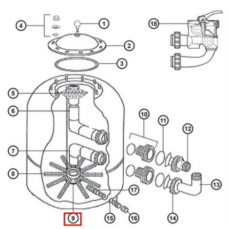 Дюзова коробка Hayward NCX12025  фото №2